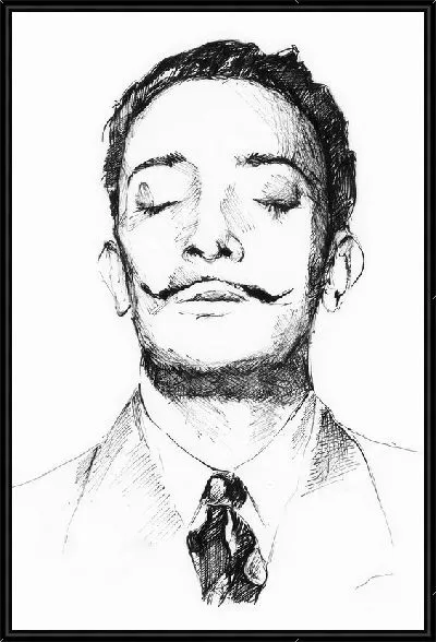 Картина Графический портрет Дали