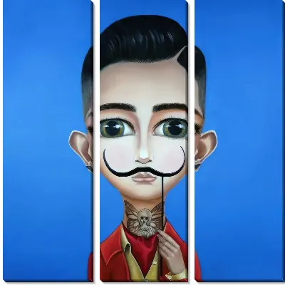 Сальвадор Дали в образе ребенка