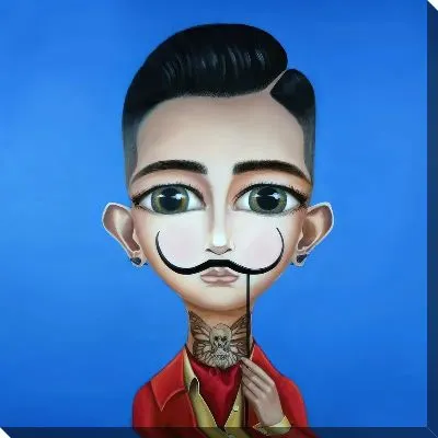 Сальвадор Дали в образе ребенка