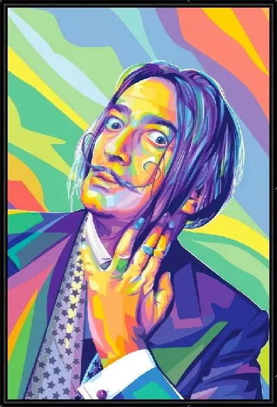 Картина Поп-арт портрет Сальвадора Дали