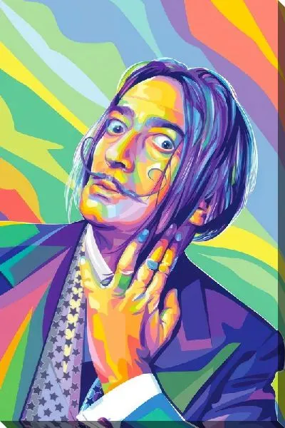 Постер Поп-арт портрет Сальвадора Дали