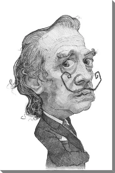 Постер Карикатура Дали