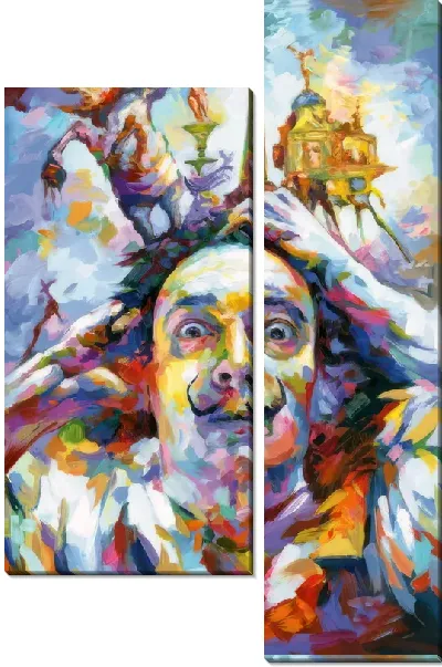 Модульная картина Арт композиция Дали