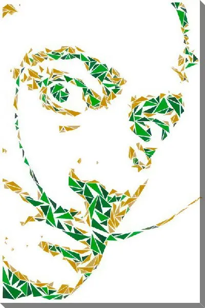 Картина маслом Полигональный портрет дали