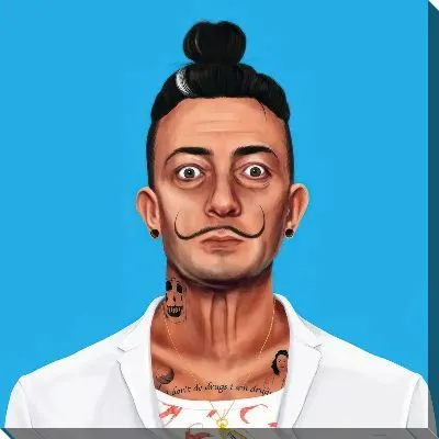 Картина маслом Дали хипстер