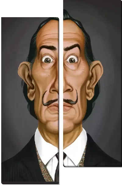 Модульная картина Удивленный Дали