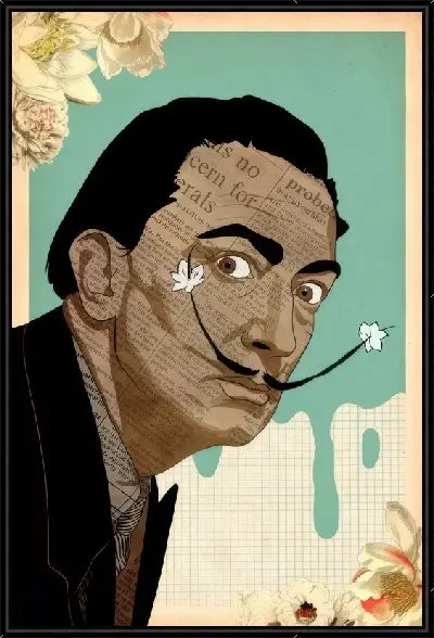 Картина Винтажный портрет Дали №2