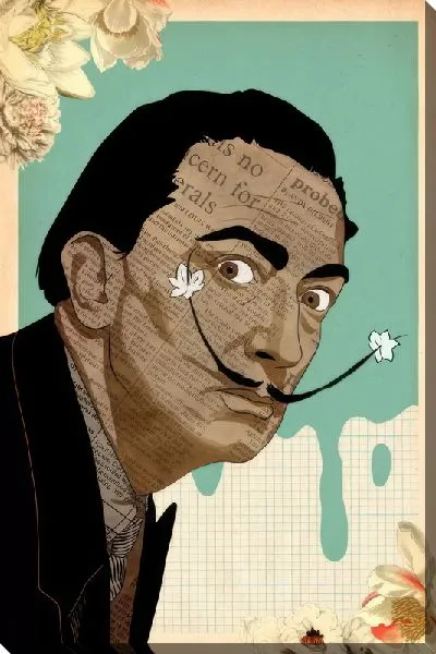 Картина маслом Винтажный портрет Дали №2