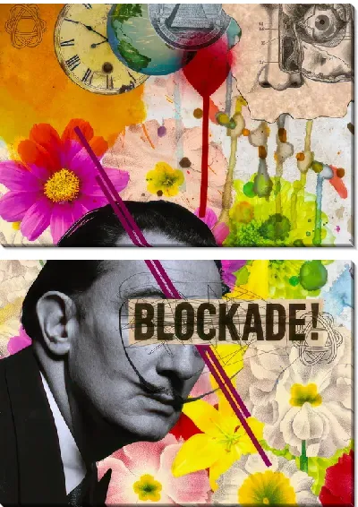 Модульная картина Дали Blockade