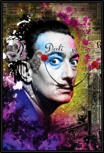 Картина Сальвадор - поп-арт портрет в виде коллажа