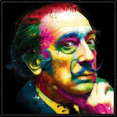 Яркий портрет Дали