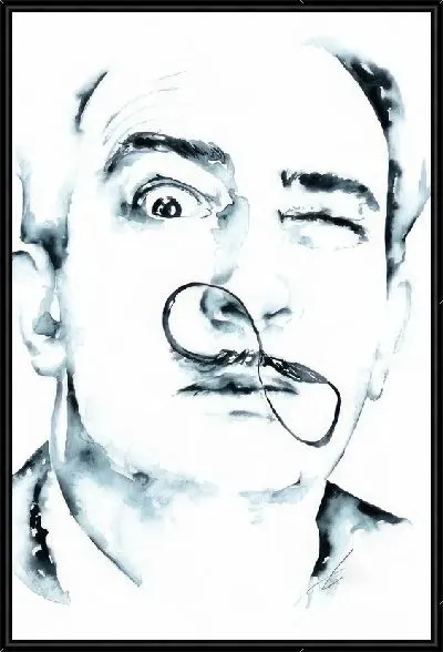 Картина Прищуренный Дали