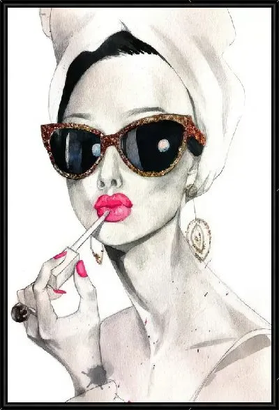 Картина Одри в солнечных очках