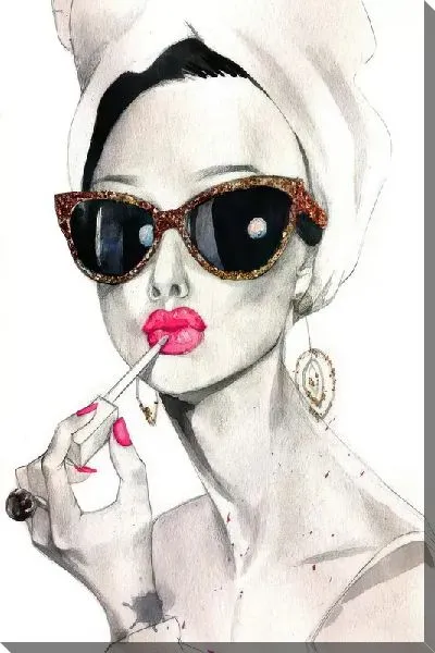 Постер Одри в солнечных очках