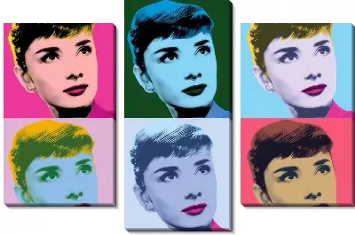 Одри в стиле Уорхола