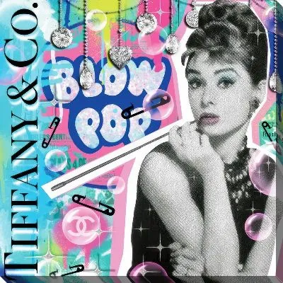 Картина маслом Модная Одри Хепбёрн