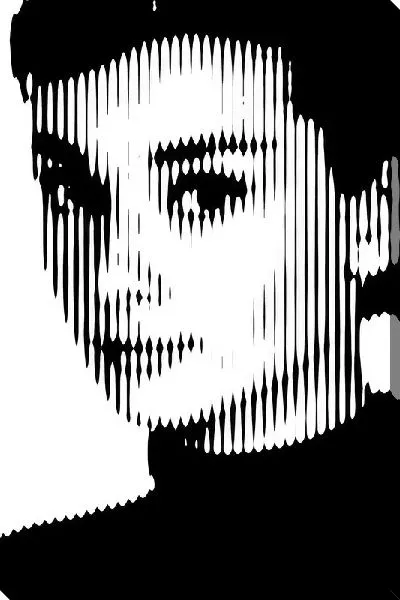 Картина маслом Одри Хепбёрн ч/б №2