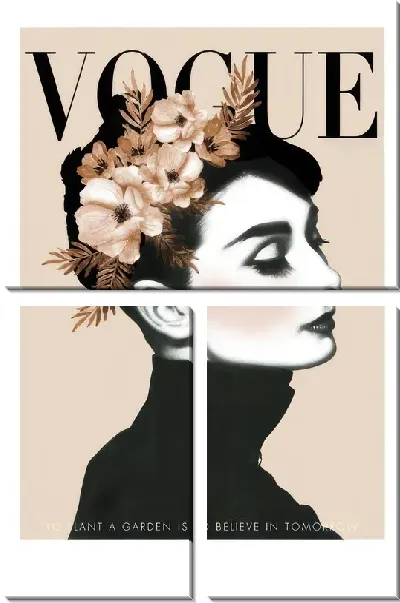 Модульная картина Vogue Одри Хепбёрн №2