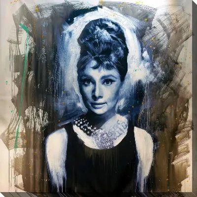 Картина маслом Одри Хепбёрн №6
