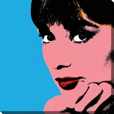 Картина маслом Поп-арт портрет Одри Хепбёрн