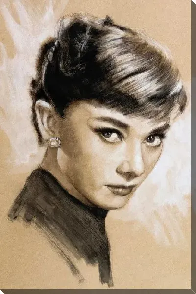 Картина маслом Классический портрет Одри Хепбёрн