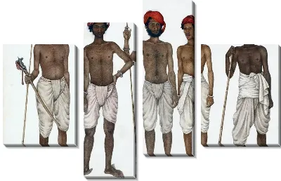 Модульная картина Пять новобранцев (Five Recruits)