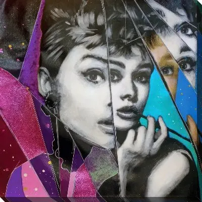 Картина маслом Одри Хепбёрн №7