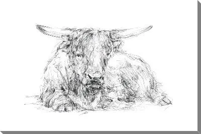 Картина маслом Бык №3