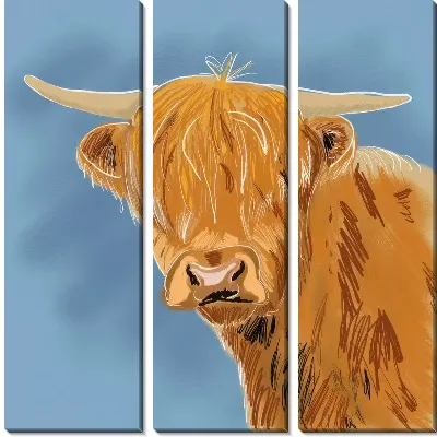 Модульная картина Бык №19