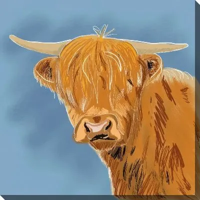 Картина маслом Бык №19