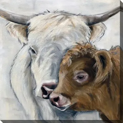Картина маслом Бык и бычок