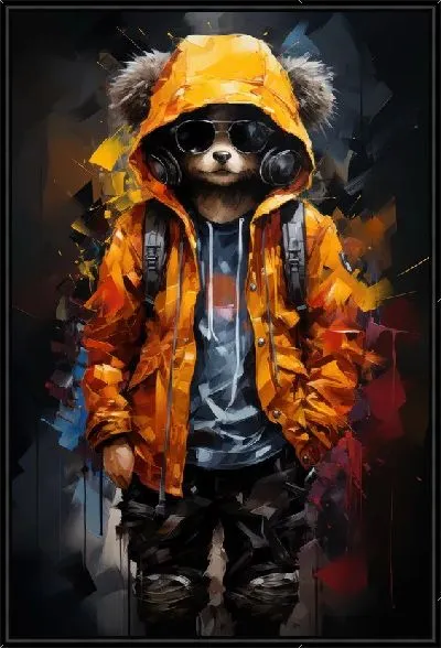 Картина Модный енот