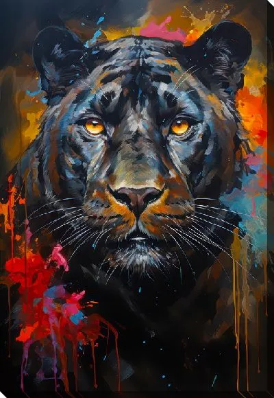 Постер Пантера в стиле мастихин №4