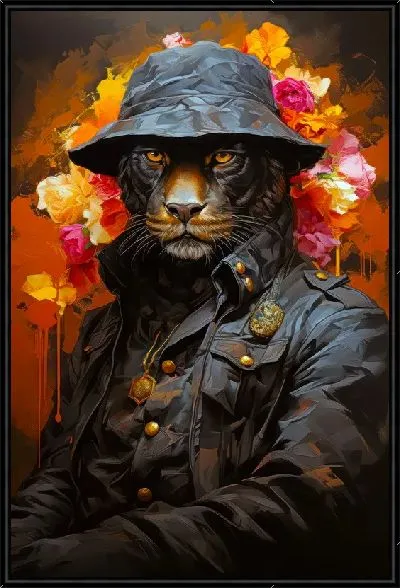 Картина Пантера в одежде