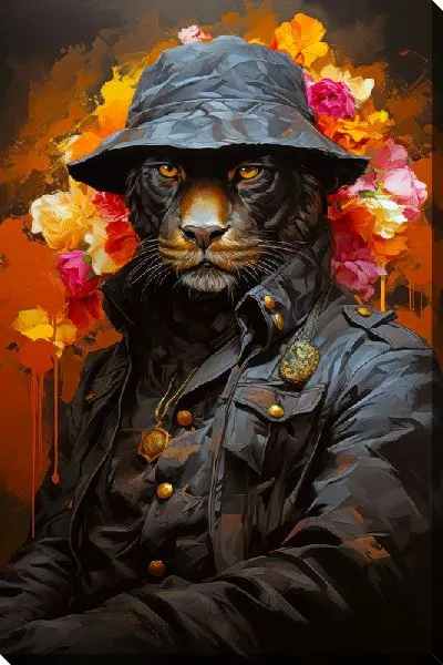 Постер Пантера в одежде