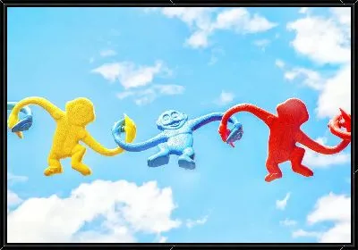 Картина Три обезьяны в небе