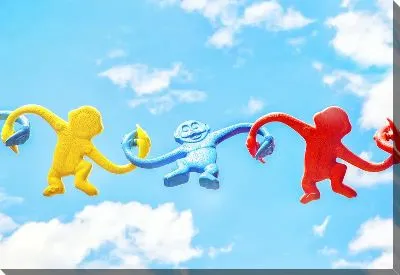 Постер Три обезьяны в небе