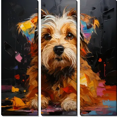 Джек Рассел терьер в стиле мастихин