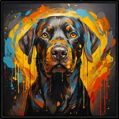 Лабрадор в стиле мастихин