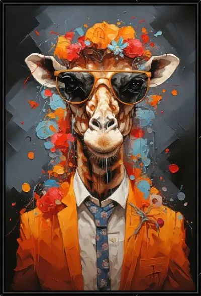 Картина Жираф в солнечных очках