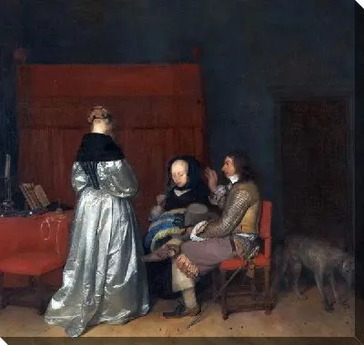 Картина Трое разговаривающих (Three talking)