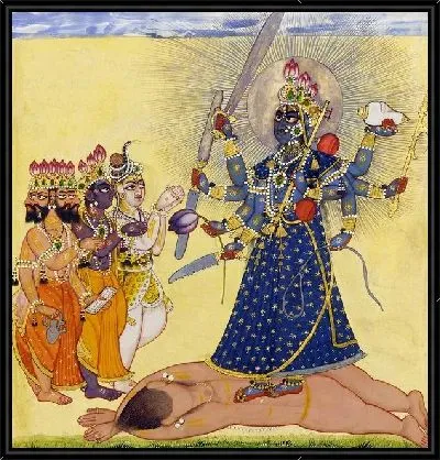 Картина Богиня Бхадракали (Goddess Bhadrakali)