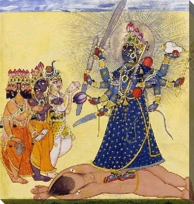Картина маслом Богиня Бхадракали (Goddess Bhadrakali)