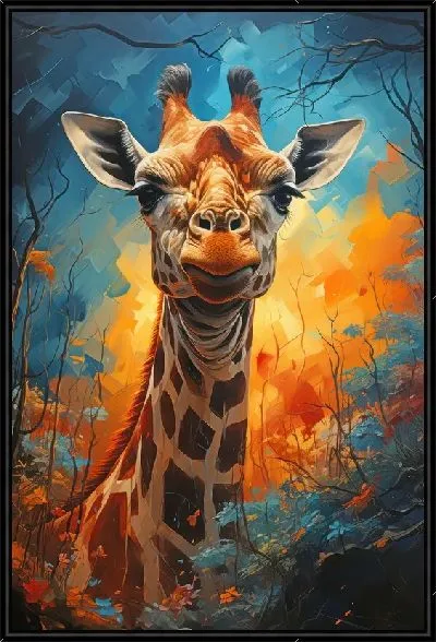 Картина Жираф в стиле мастихин №7