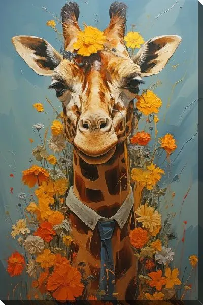 Картина маслом Лучезарный жираф