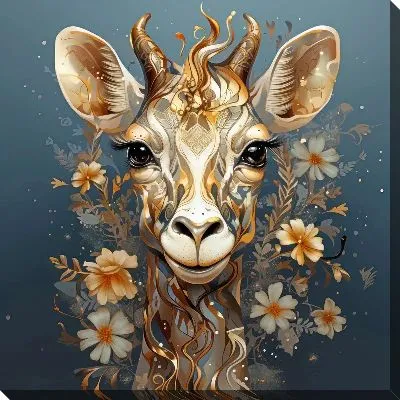 Картина маслом Арт жираф №40