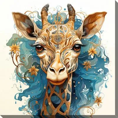 Картина маслом Арт жираф №41