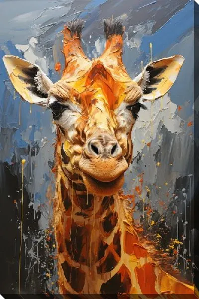 Картина маслом Арт жираф №48