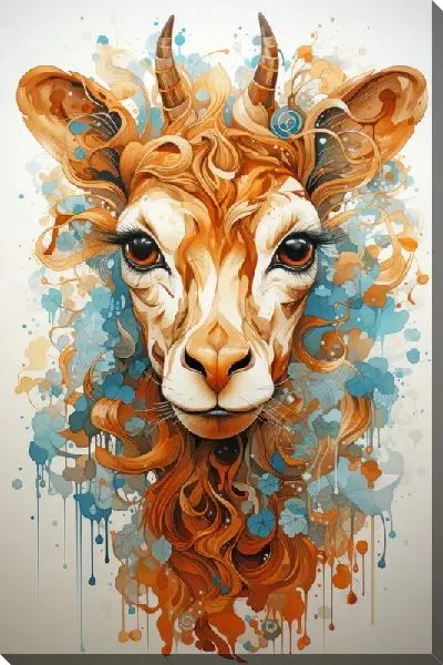 Картина маслом Арт жираф №49