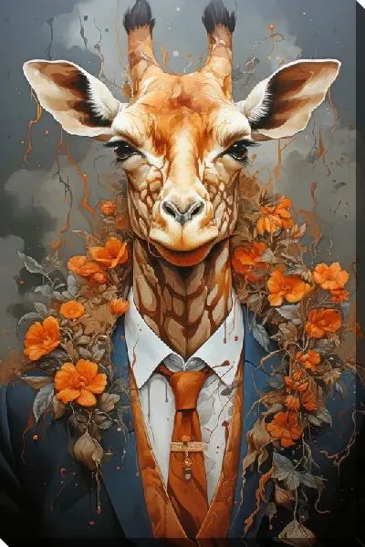 Картина маслом Арт жираф №50